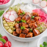 Salmon bowl.