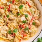 Chicken fajita pasta.