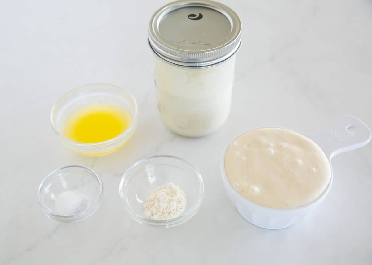 Sourdough discard crackers ingredients.