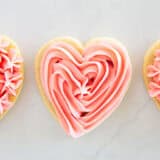 Valentine sugar cookies.