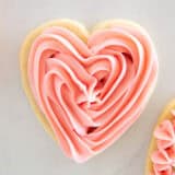 Valentine sugar cookies.