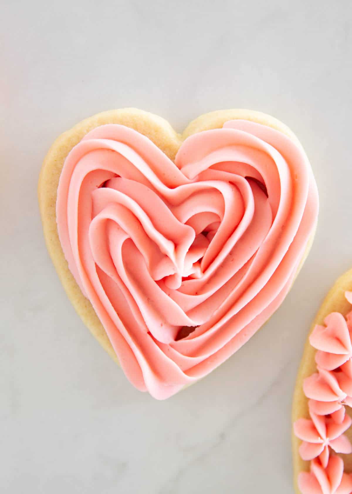 Valentine sugar cookies.